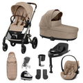 Cybex Balios S Lux + Cloud G + 360 Base Travel System Bundle - Almond Beige