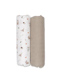 Funnababy Fitted Sheet Set (2pcs) - Grass Beige - 70x140cm