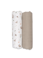 Funnababy Fitted Sheet Set (2pcs) - Grass Beige - 70x140cm
