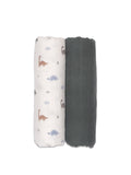 Funnababy Fitted Sheet Set (2pcs) - Dinosaurus - 70x140cm