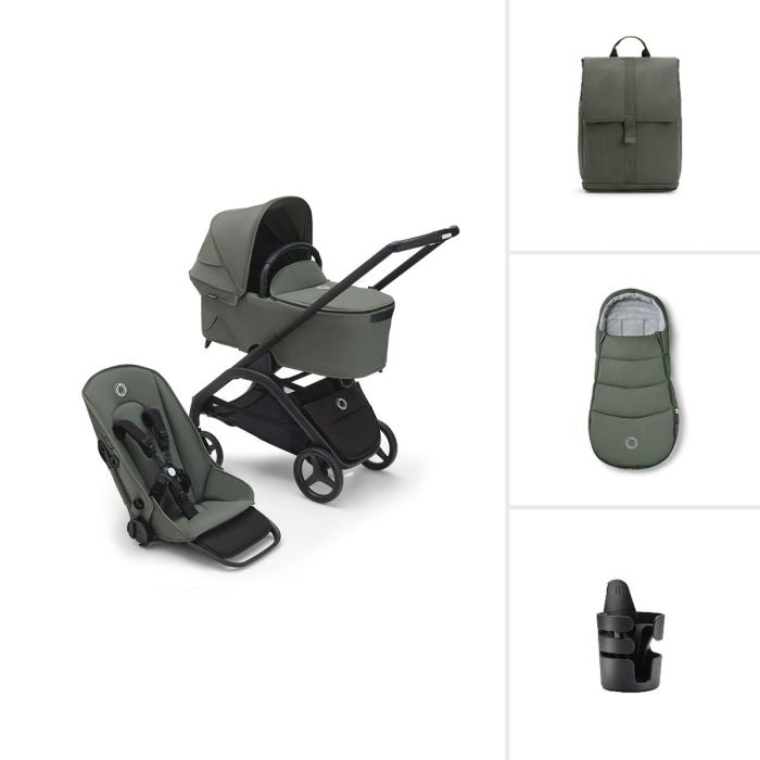 Bugaboo Dragonfly Essential Bundle - Forest Green