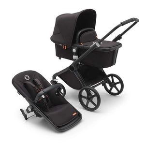 Bugaboo Fox Cub Complete Pushchair + Carrycot - Midnight Black
