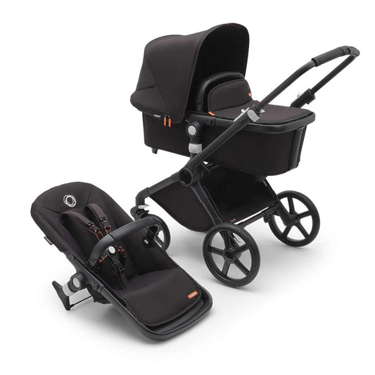 Bugaboo Fox Cub Complete Pushchair + Carrycot - Midnight Black