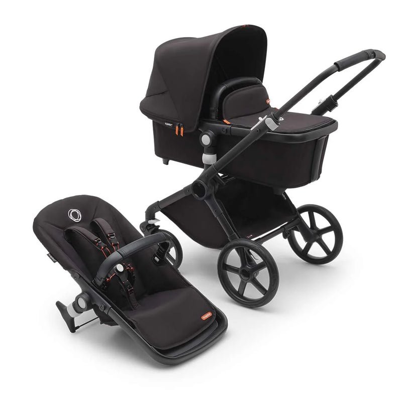 Bugaboo Fox Cub Complete Pushchair + Carrycot - Midnight Black