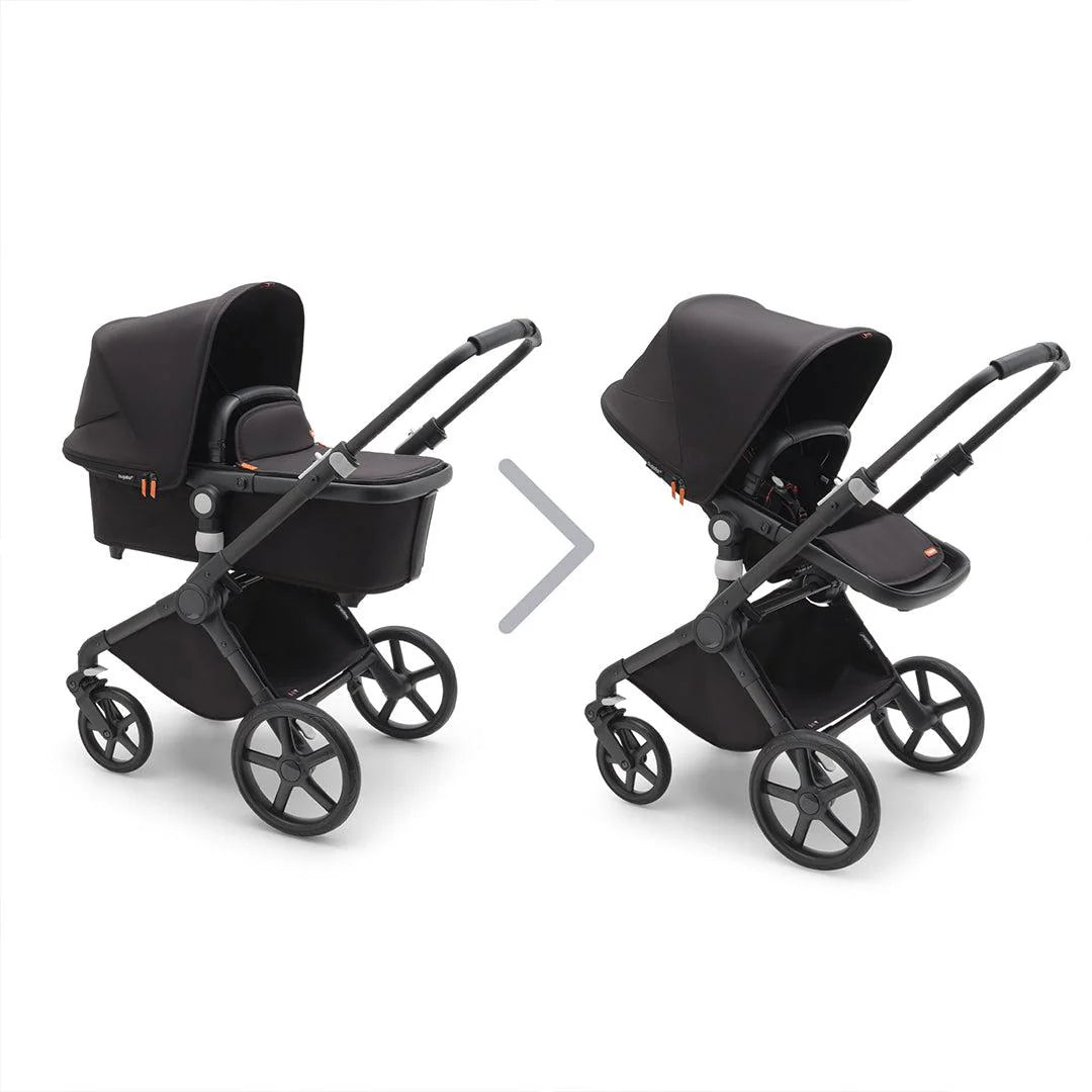 Bugaboo Fox Cub Complete Pushchair + Carrycot - Midnight Black