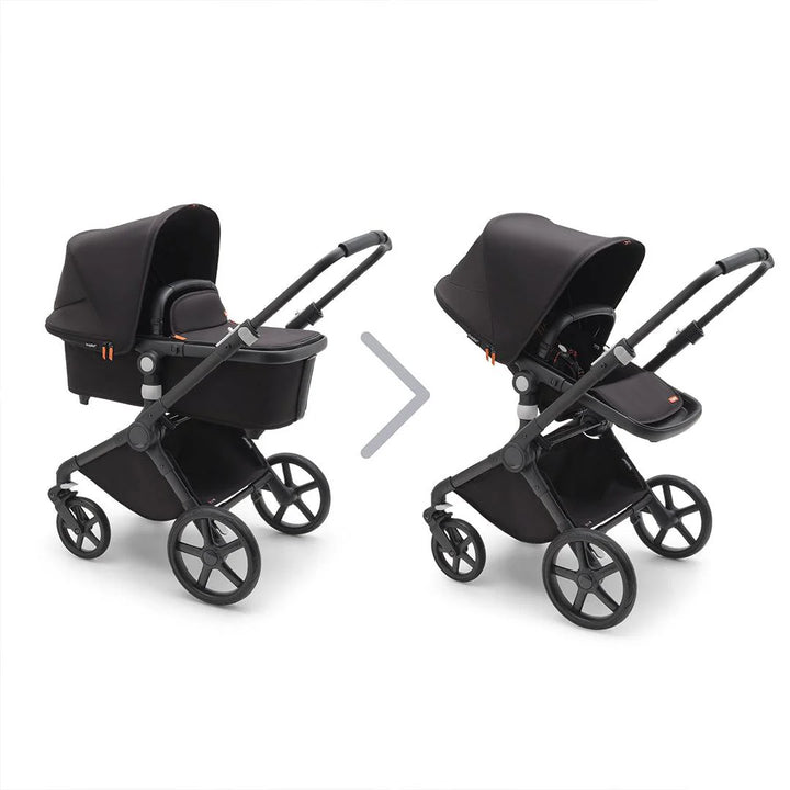 Bugaboo Fox Cub Complete Pushchair + Carrycot - Midnight Black