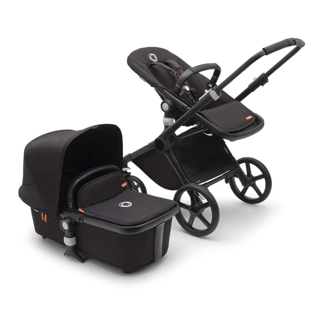 Bugaboo Fox Cub Complete Pushchair + Carrycot - Midnight Black