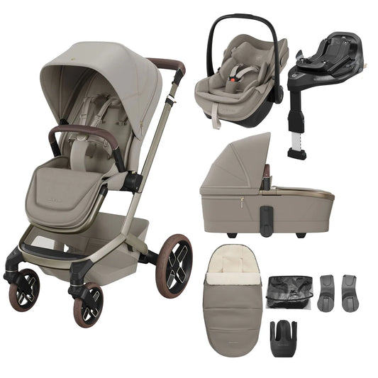 Maxi-Cosi Fame 8 Piece Pebble Slide Pro Premium Travel System Bundle – Sapphire Sand