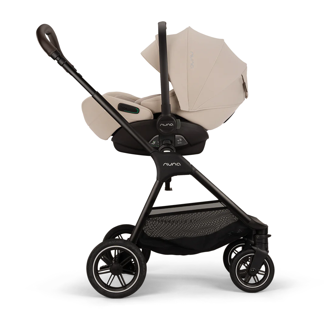 Nuna TRIV Next, LYTL Carrycot, ARRA Flex + Base Curve Travel System - Biscotti