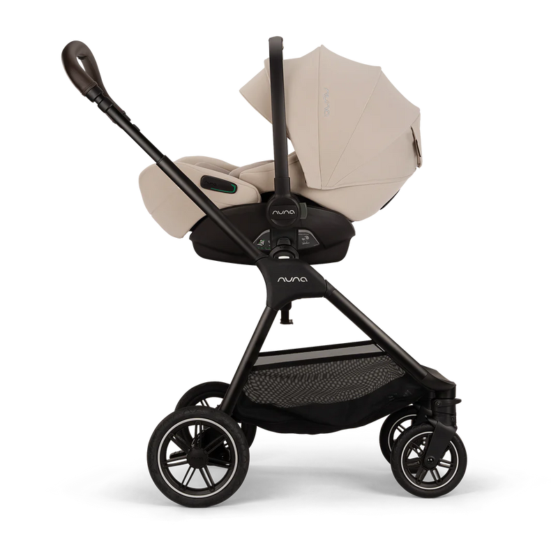 Nuna TRIV Next, LYTL Carrycot, ARRA Flex + Base Curve Travel System - Biscotti