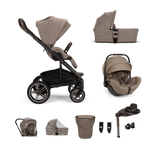 Nuna MIXX next, Arra Flex + Base Curv Travel System bundle - Cedar