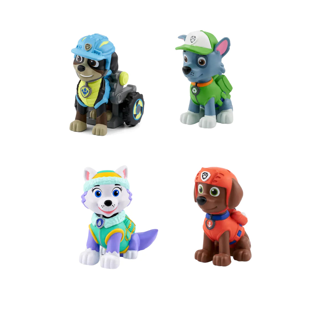 tonies Paw Patrol Audio Character Bundle - Everest, Rex, Zuma & Rocky