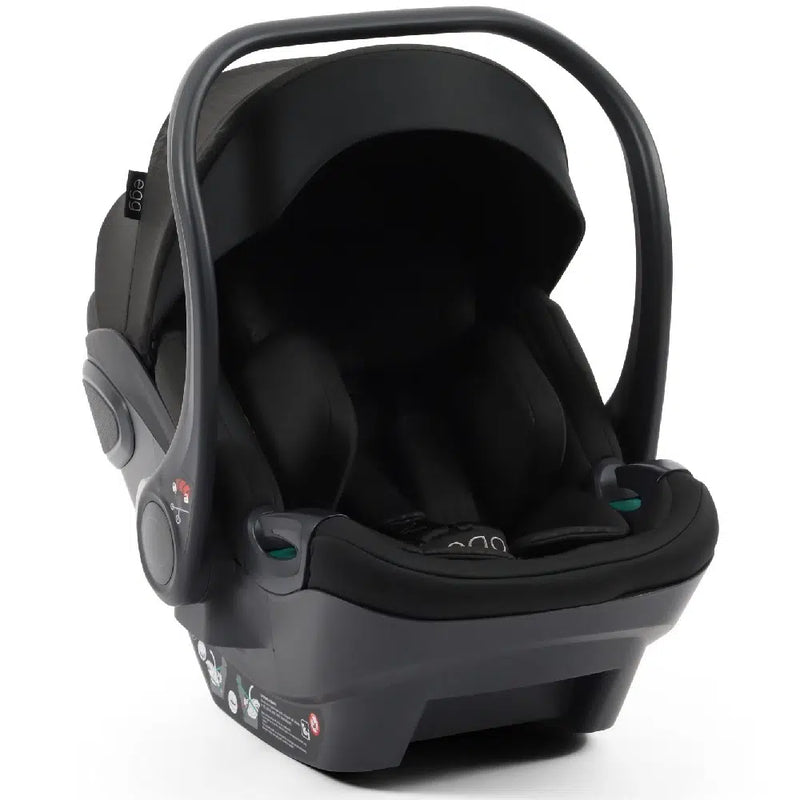 egg3 Shell i-Size Infant Car Seat - Houndstooth Black