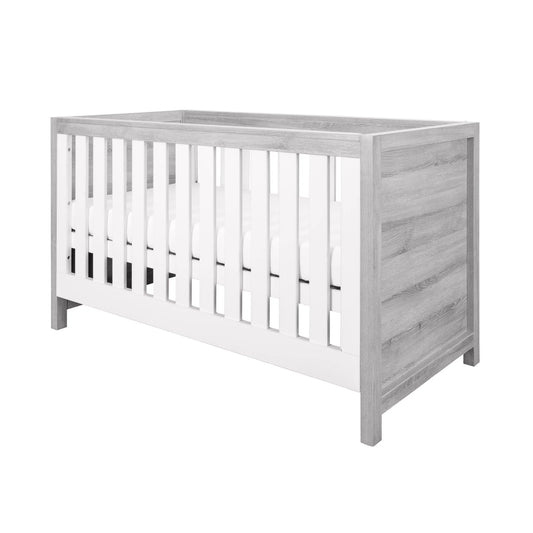 Tutti Bambini Modena Cot Bed - Grey Ash/White