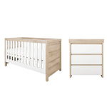 Tutti Bambini Modena 2 Piece Room Set - White/Oak