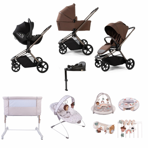 Redkite Push Me Cruise Complete Essentials Baby Bundle Inc Spin Base - Chestnut