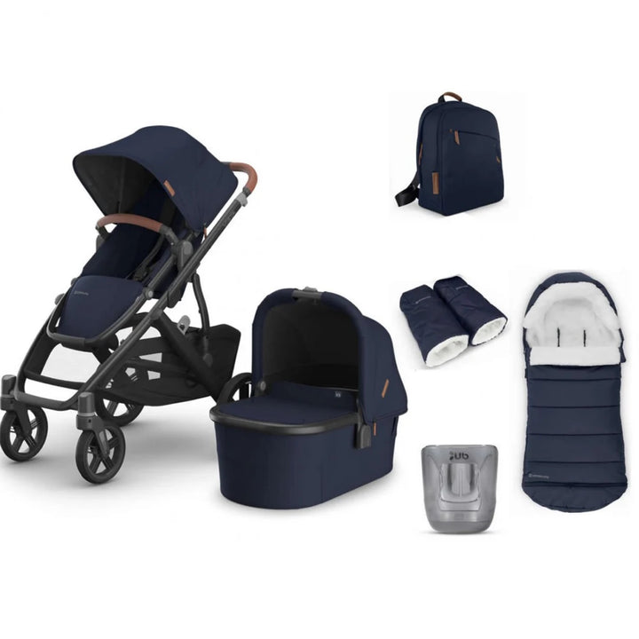 EX DISPLAY Uppababy VISTA V3 Pushchair & Pram + 4 Piece Accessory Bundle - Noa