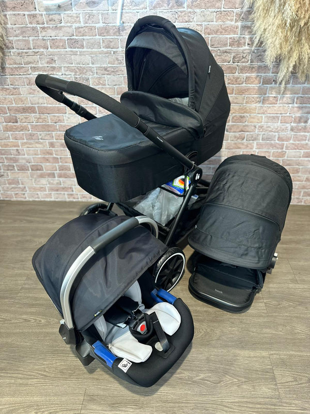 NEW UNPACKAGED Hauck Move so Simply Duo Set + IPro Car Seat -Black
