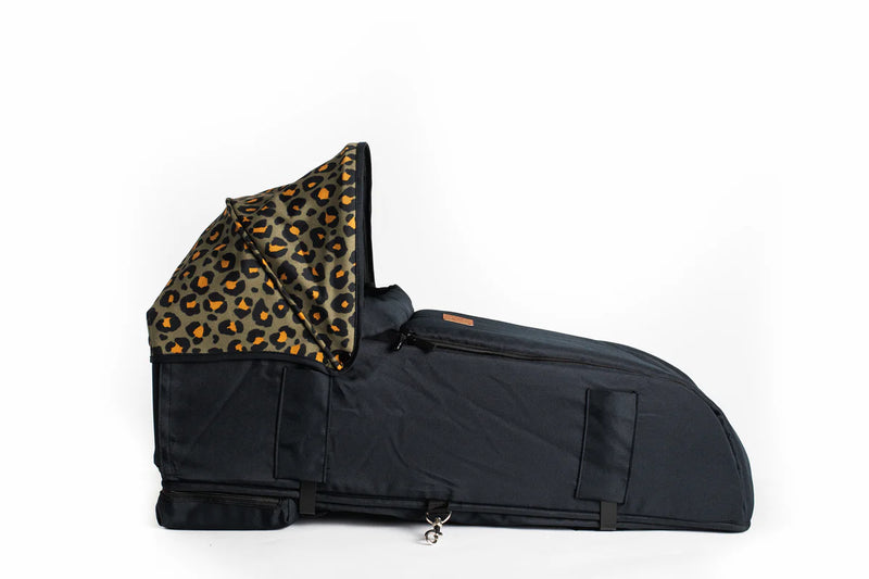 Roma Gemini Double Pushchair - Khaki Leopard