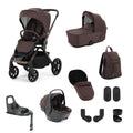Oyster Vee Travel System Bundle Inc Capsule 360 + Base - Chocolate