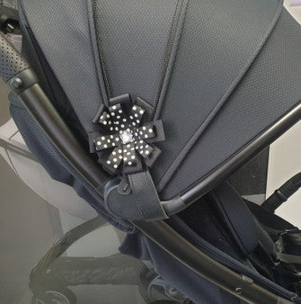 BabyStyle Ribbon Black Polka