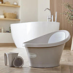 Shnuggle Newborn Support and Baby Bath Bundle - Taupe
