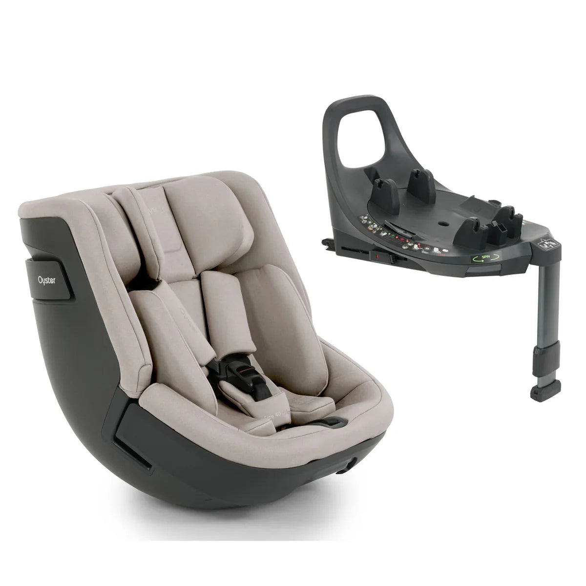 Oyster Toddler 360 i-Size Car Seat - Stone