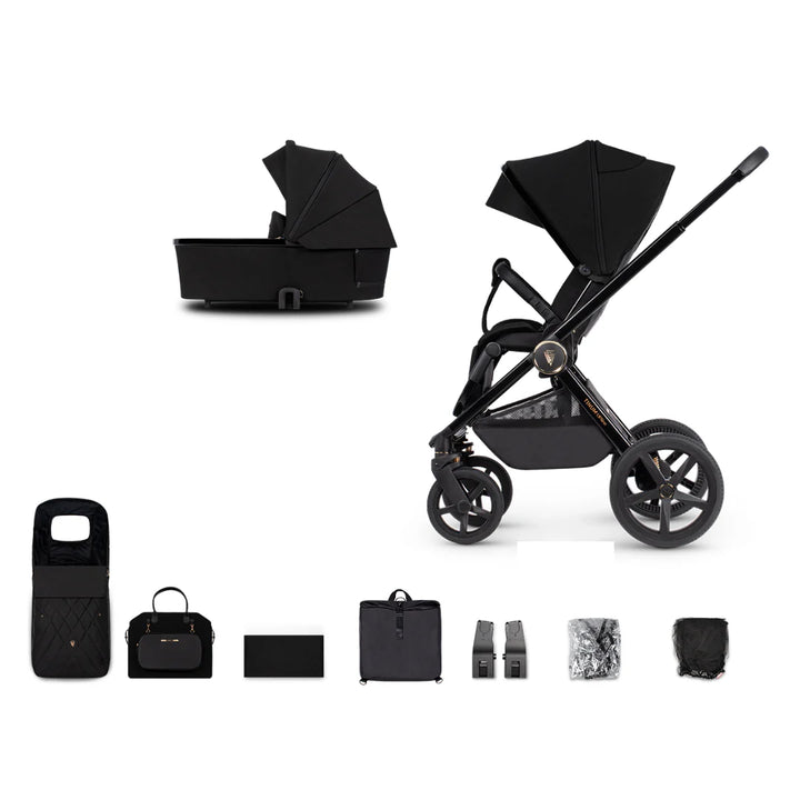 Venicci Tinum Upline 2in1 Travel System - All Black