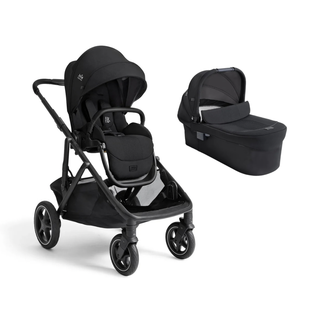 Joie Versiti Signature Single To Double Pushchair + Ramble XL Carrycot - Eclipse