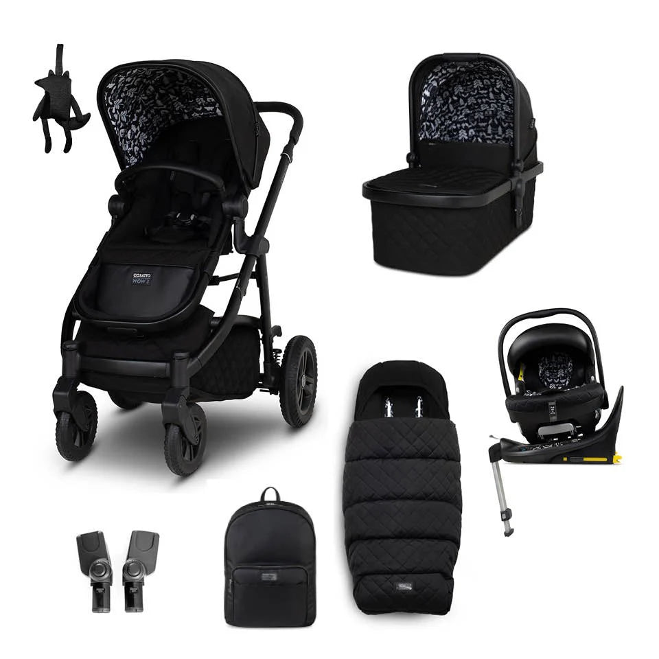 Cosatto Wow 3 Everything Bundle - Silhouette Inc 360 Isofix Base