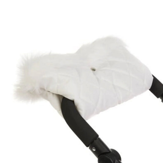 Roma Dolls Pram Handmuff - White