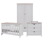 Tutti Bambini Verona 3 Piece Room Set - Dove Grey/Oak