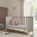 Tutti Bambini Verona 2 Piece Room Set (Cot Bed And Dresser) - Dove Grey/Oak