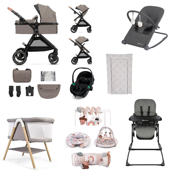 Kinderkraft Esme Luxury Newborn Travel System & Home Bundle - Beige