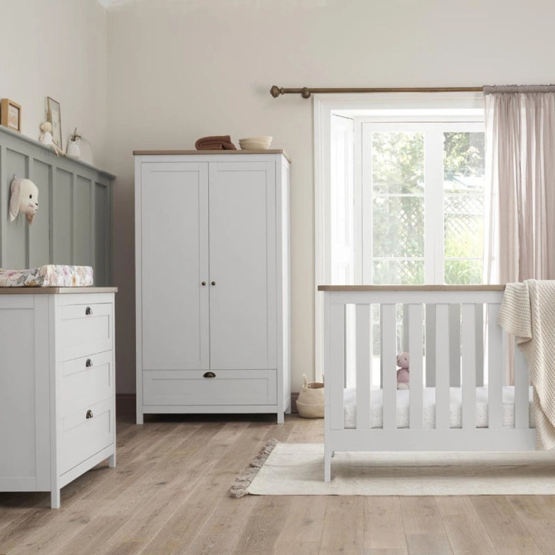 Tutti Bambini Verona 3 Piece Room Set - White/Oak