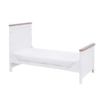 Tutti Bambini Verona 2 Piece Room Set (Cot Bed And Dresser) + Under Drawer - White/Oak