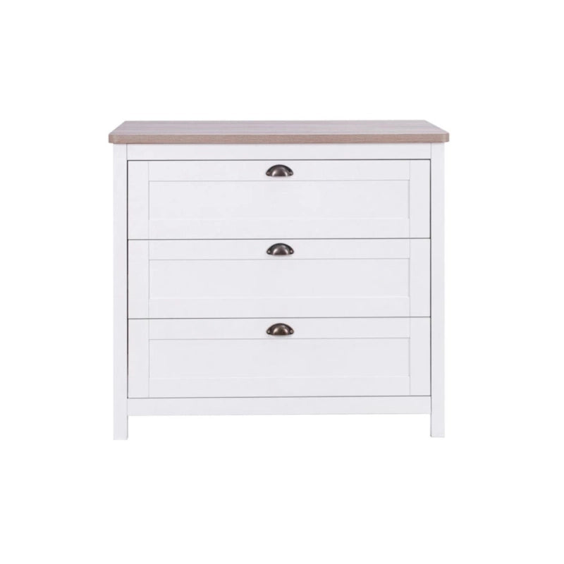 Tutti Bambini Verona 2 Piece Room Set (Cot Bed And Dresser) + Under Drawer - White/Oak