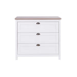 Tutti Bambini Verona 2 Piece Room Set (Cot Bed And Dresser) + Under Drawer - White/Oak