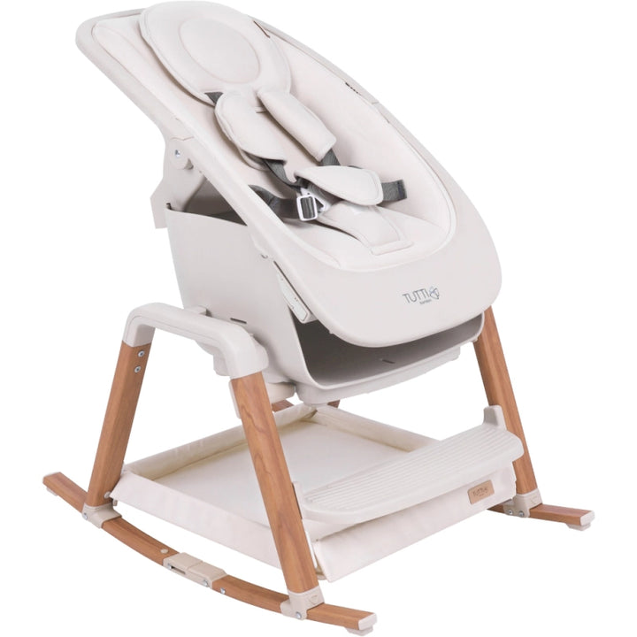 Tutti Bambini 2in1 Nova Highchair/Rocker Bundle - Ecru/Scandinavian Walnut