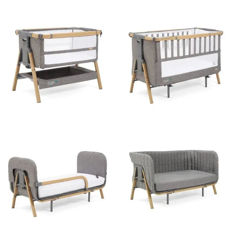 Tutti Bambini CoZee XL - Complete Birth to 4+ Years Package - Oak/Charcoal