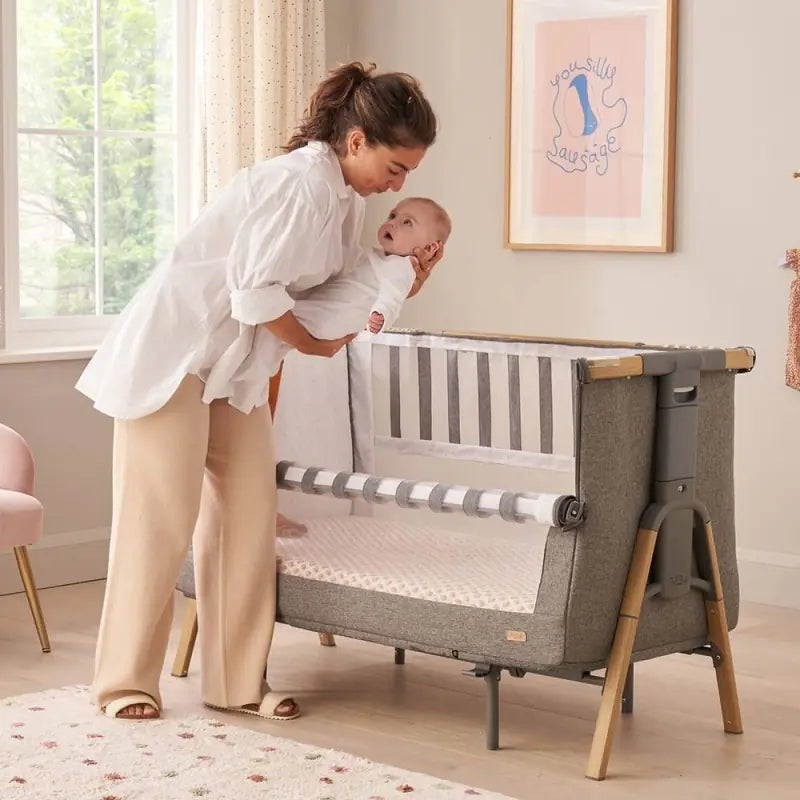 Tutti Bambini CoZee XL - Complete Birth to 4+ Years Package - Oak/Charcoal