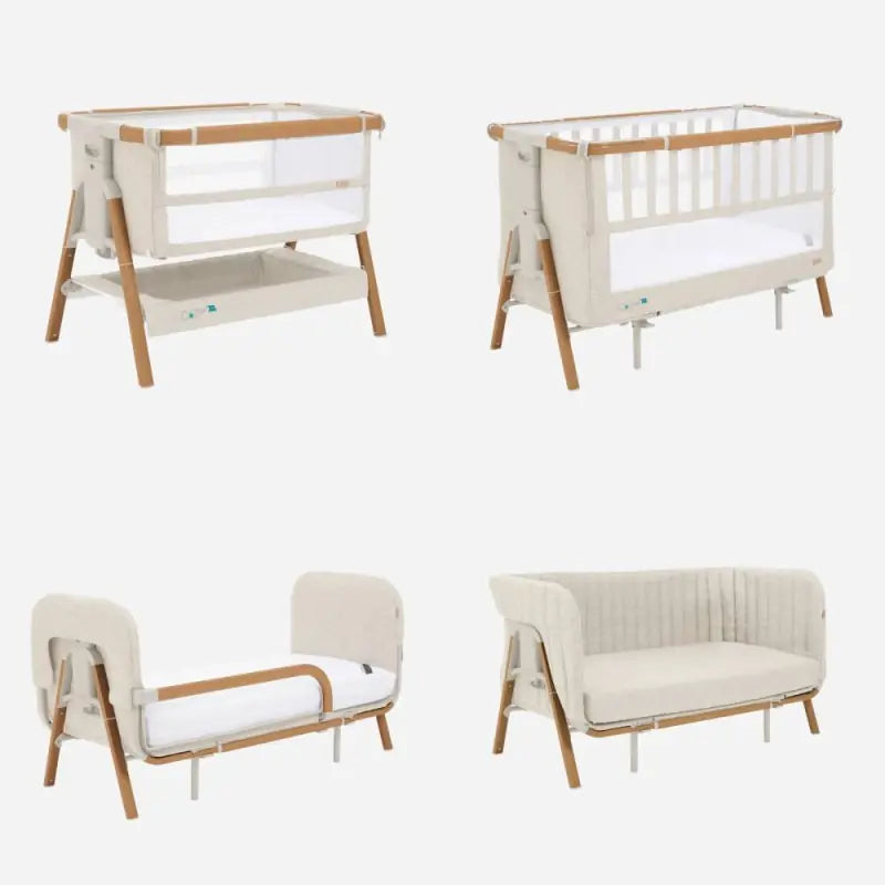 Tutti Bambini CoZee XL - Complete Birth to 4+ Years Package - Scandinavian Walnut/Ecru