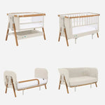 Tutti Bambini CoZee XL - Complete Birth to 4+ Years Package - Scandinavian Walnut/Ecru