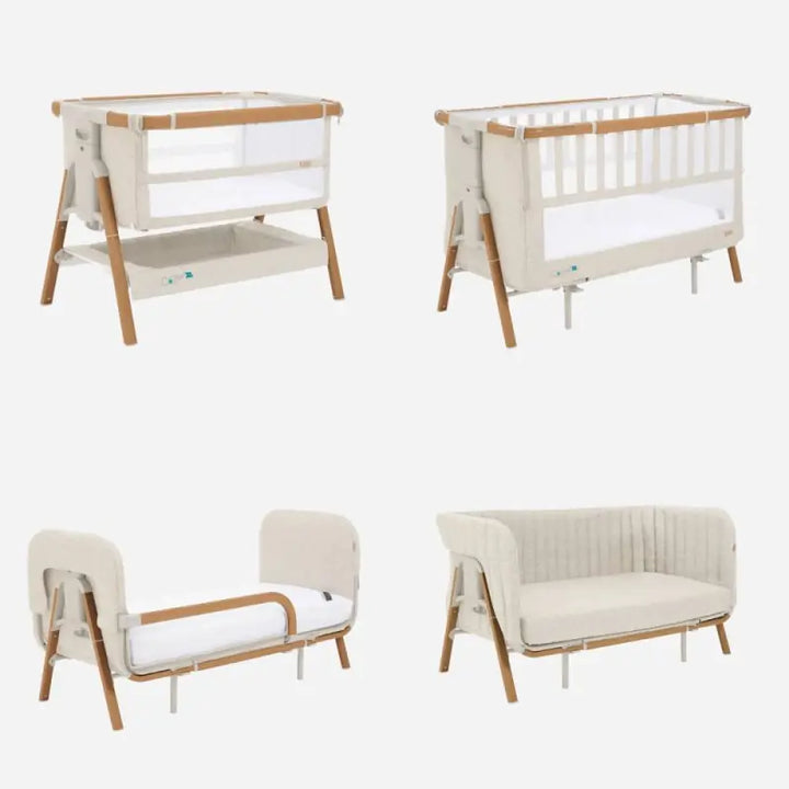 Tutti Bambini CoZee XL - Complete Birth to 4+ Years Package - Scandinavian Walnut/Ecru