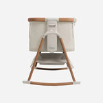 Tutti Bambini CoZee AIR Bedside Crib 4 Piece Essential Bundle - Scandinavian Walnut/Ecru