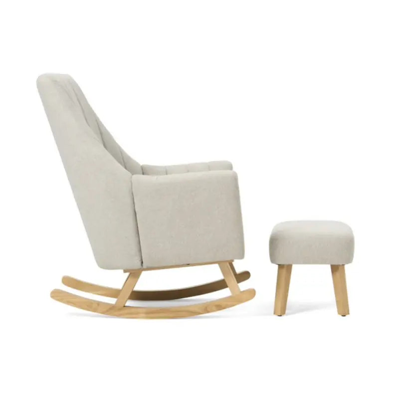 Tutti Bambini Jonah Rocking Chair and Footstool Set - Pebble
