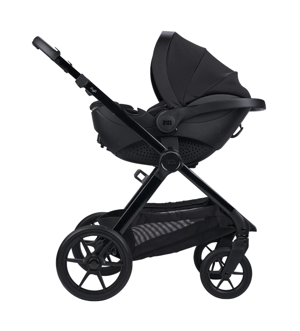 Bababing Raffi MKII 16 Piece Travel System and Home Bundle Inc 360 Car Seat + Isofix Base - Minky