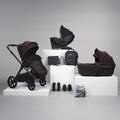 Bababing Raffi MKII 12pc 4in1 Travel System Bundle Inc 360 Car Seat + Isofix Base - Heritage