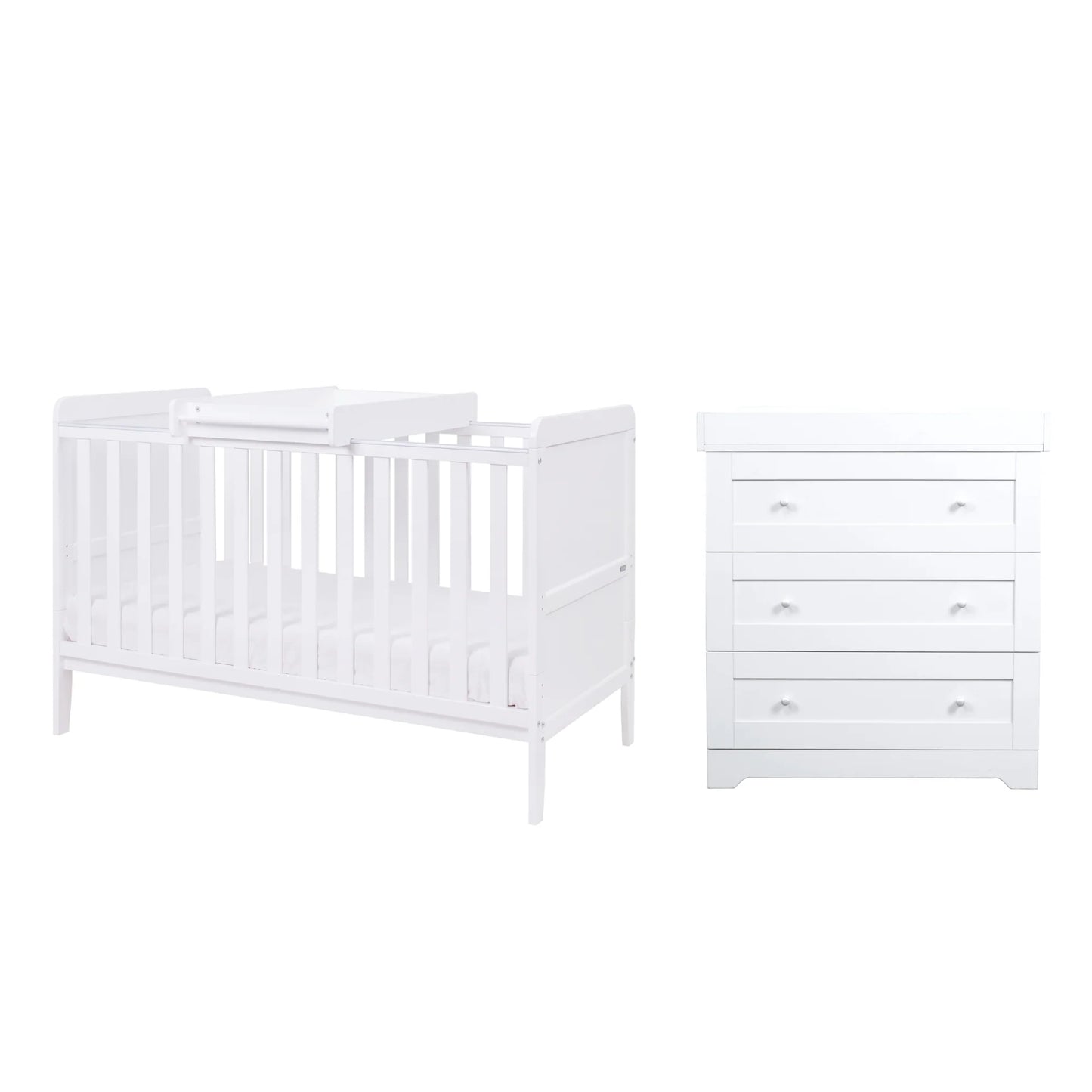 Tutti Bambini Rio 2 Piece Nursery Room Set – White