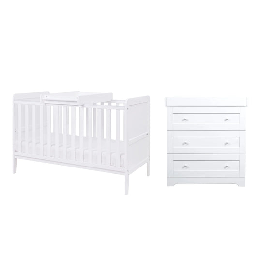 Tutti Bambini Rio 2 Piece Nursery Room Set – White